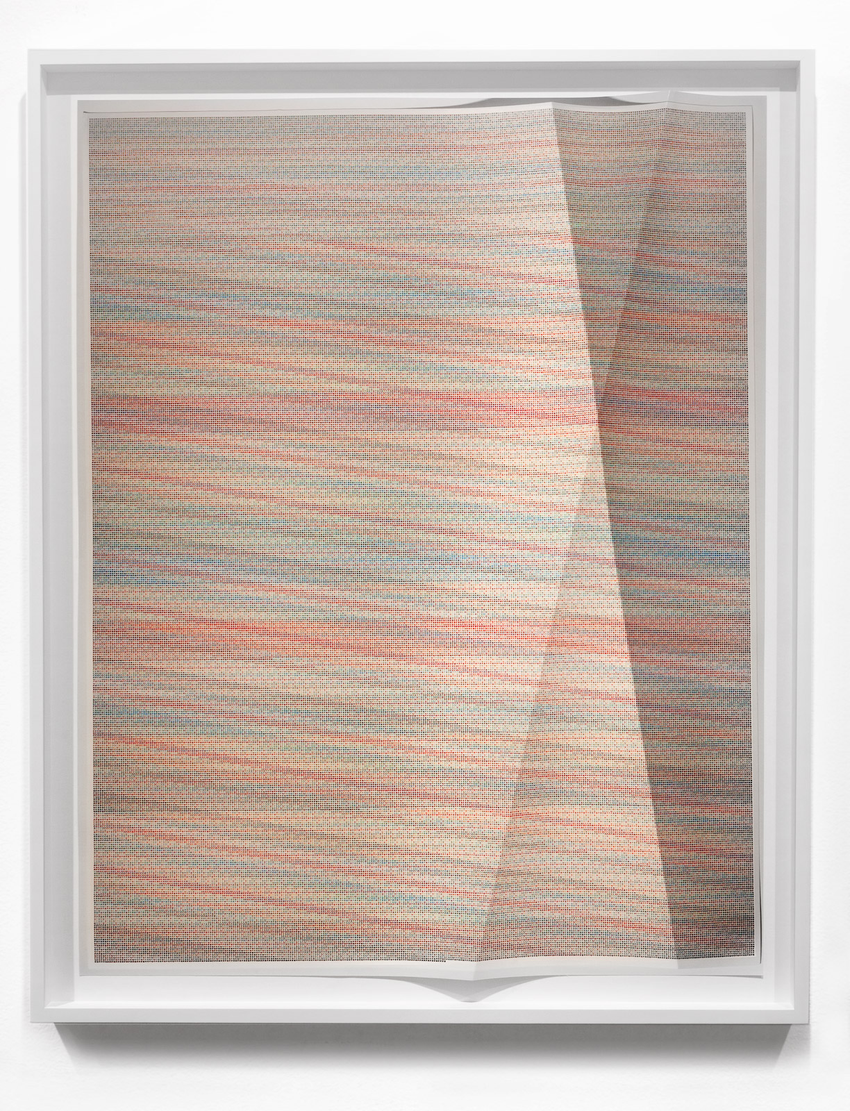 Untitled #339, 2014, Creased archival pigment print (unique), 40 x 60 inches