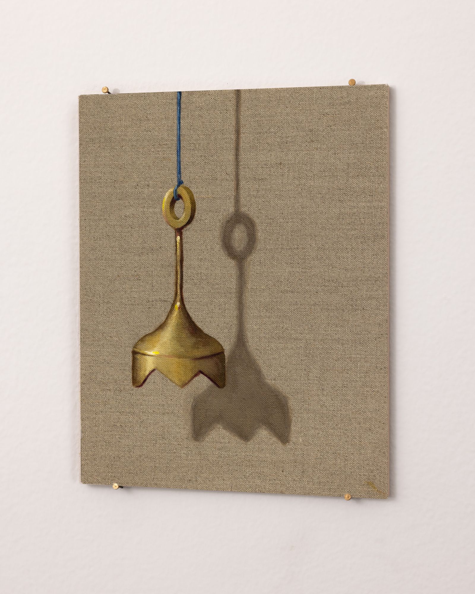 Bell on Raw Linen 5 - Installation View, by John Houck