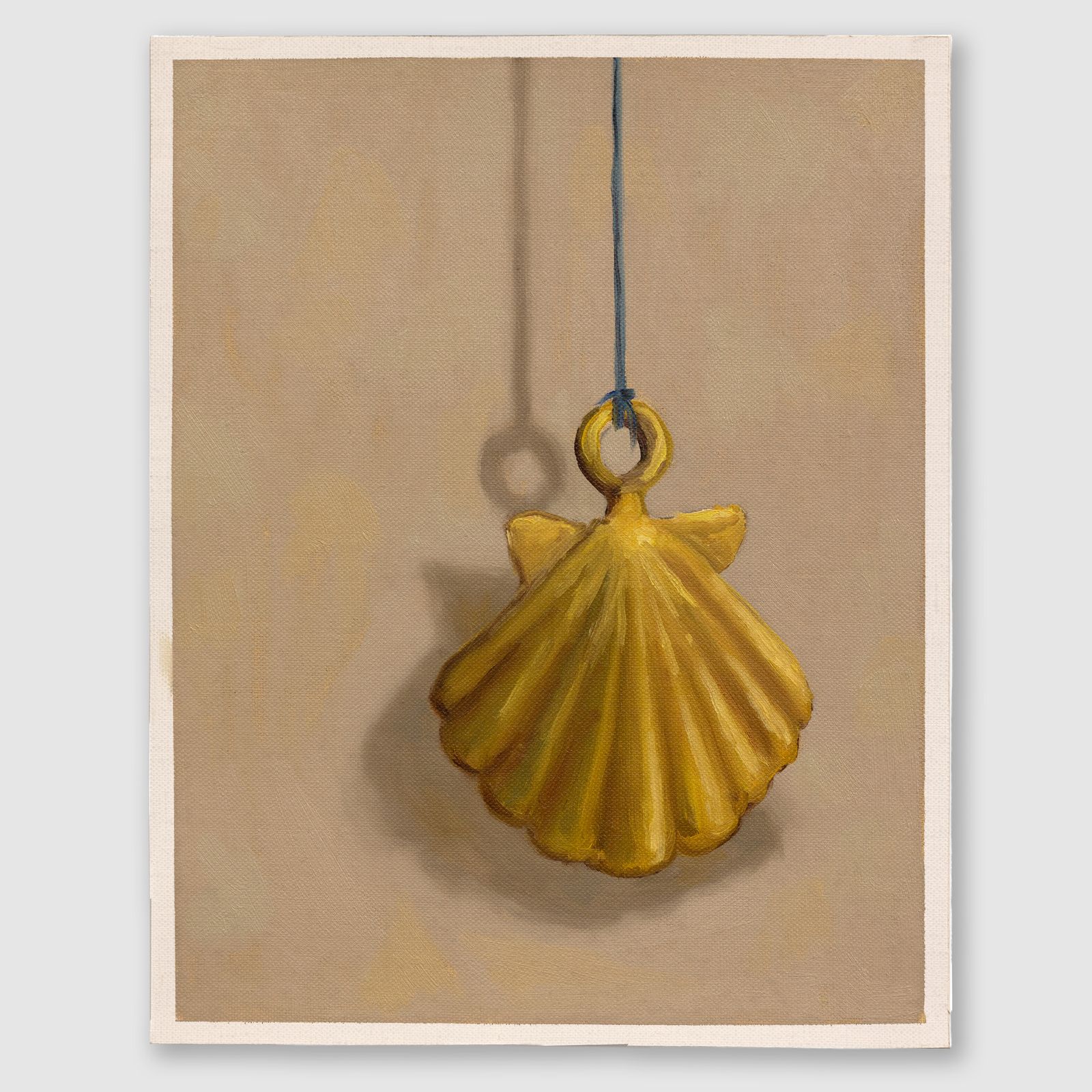 Shell Study 4, 2025 – Oil on linen, 8 × 10 in., by John Houck
