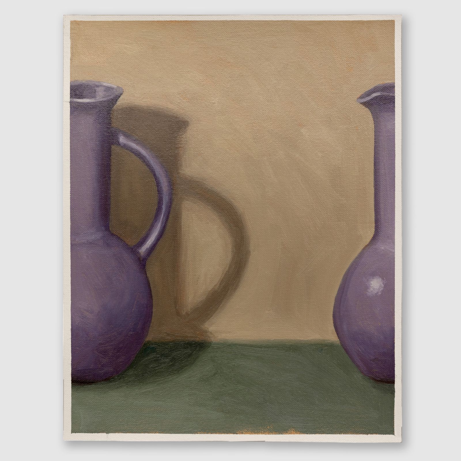 Double Vase 3, 2025 – Oil on linen, 8 × 10 in., by John Houck