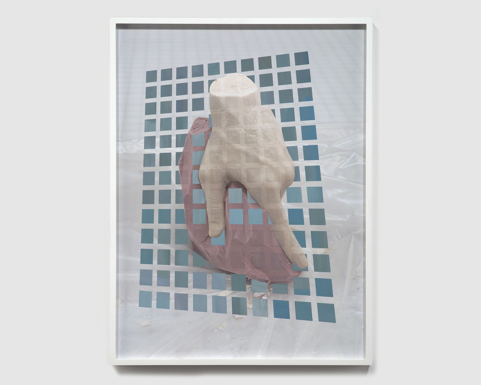 Coordinate System 01.01, 2016 – Flashe Paint on Archival Pigment Print (unique), 21 × 28 in., by John Houck