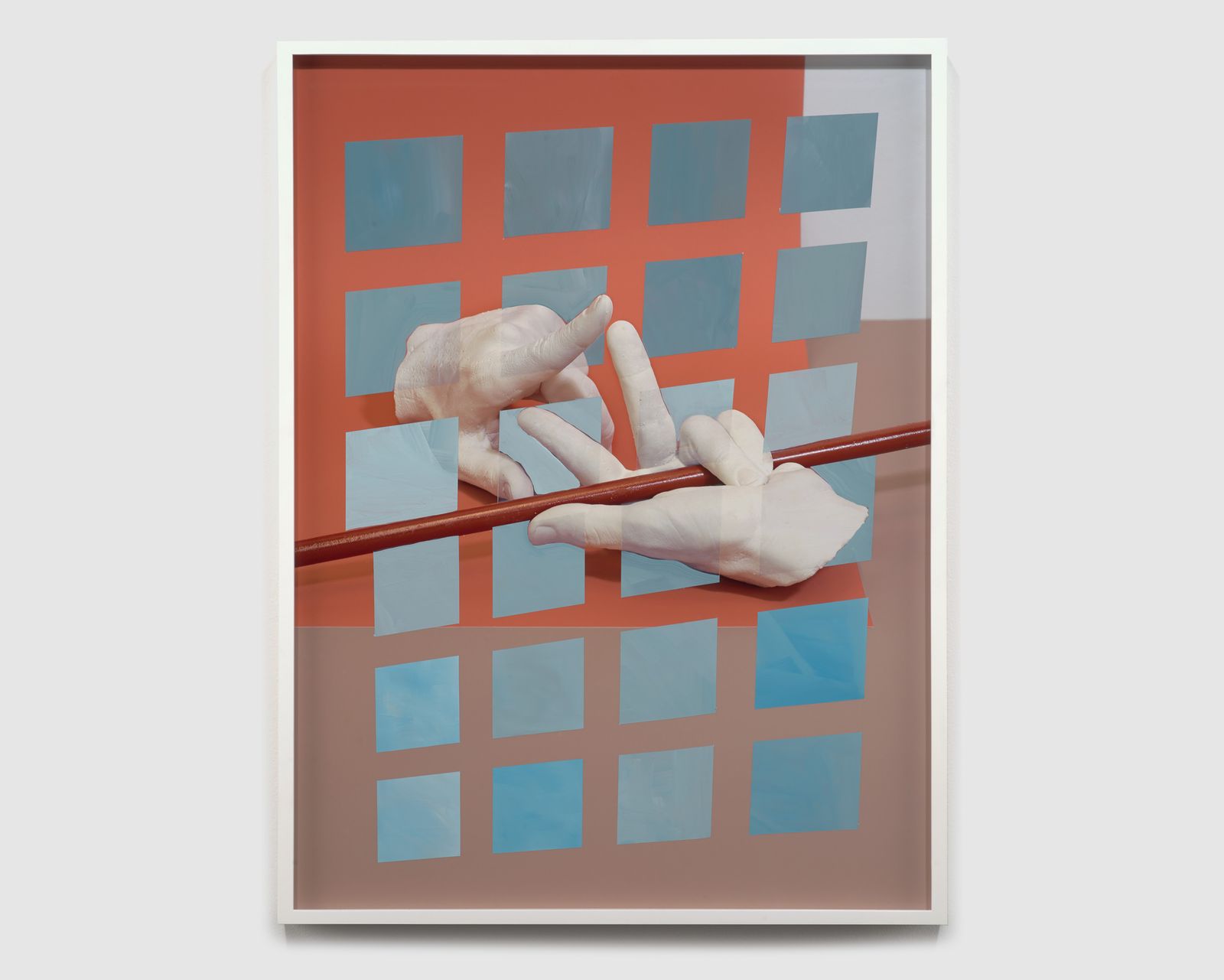 Coordinate System 01.05, 2016 – Flashe Paint on Archival Pigment Print (unique), 21 × 28 in., by John Houck