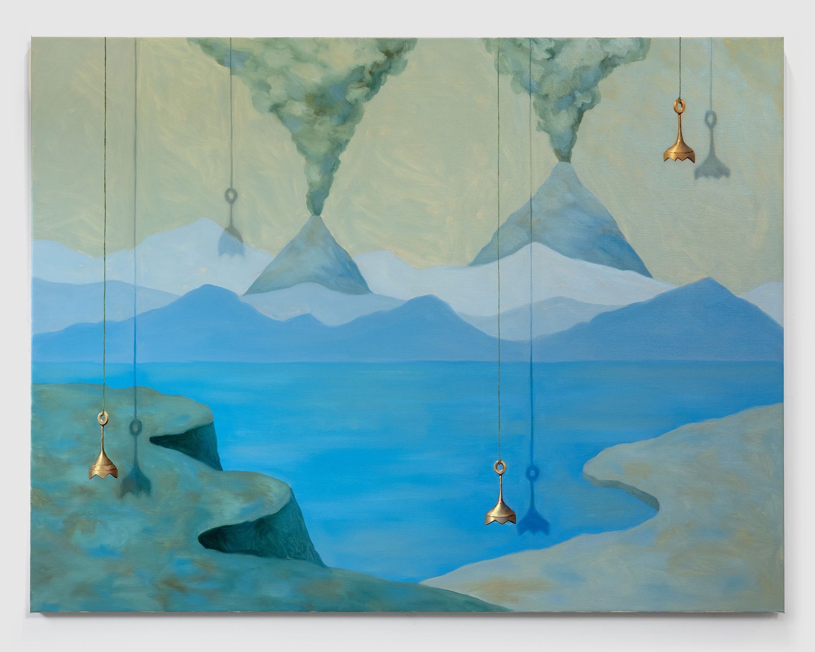 Green Obsidian, 2023 – Oil on linen, 67 × 51 in.