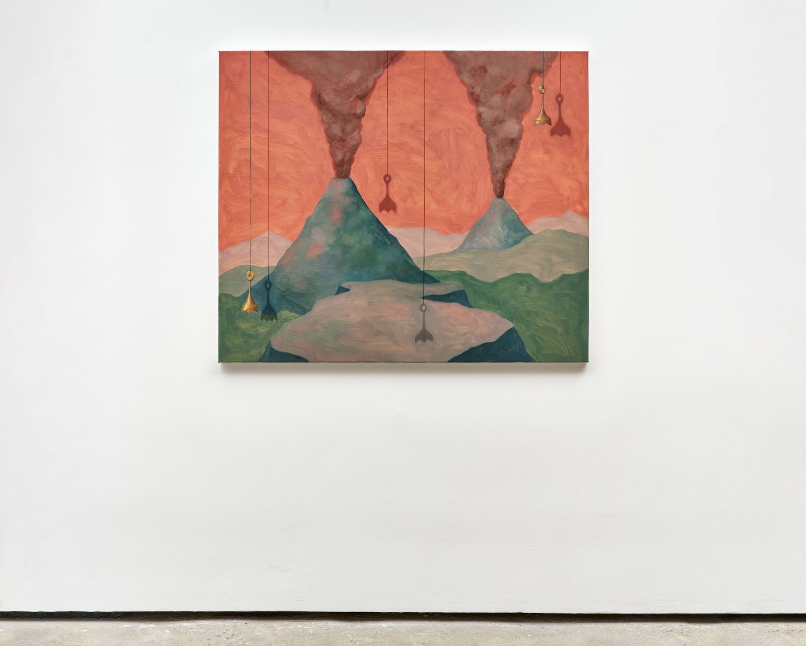 The Continent Maps, 2023 – Oil on linen, 50 × 42 in., by John Houck