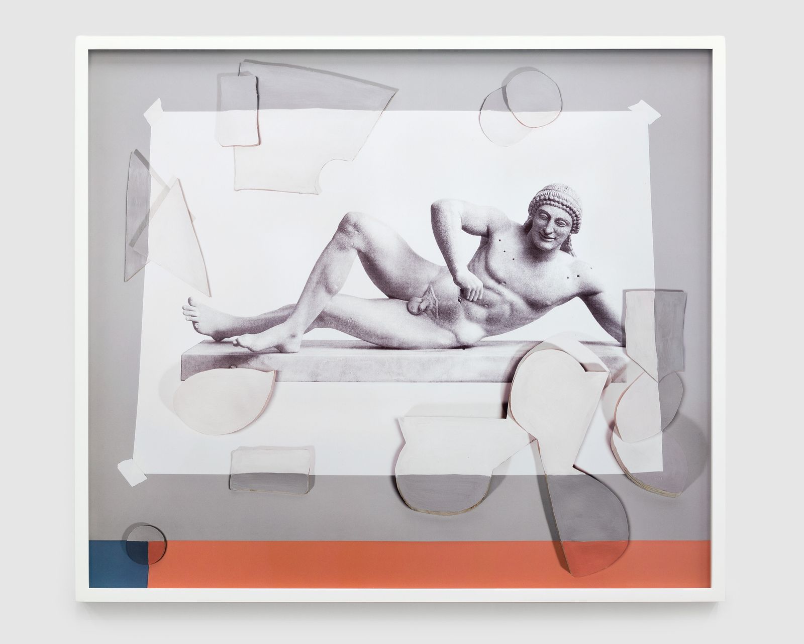 Painted Pediment, 2016 – Archival pigment print, 26 × 30 in., by John Houck