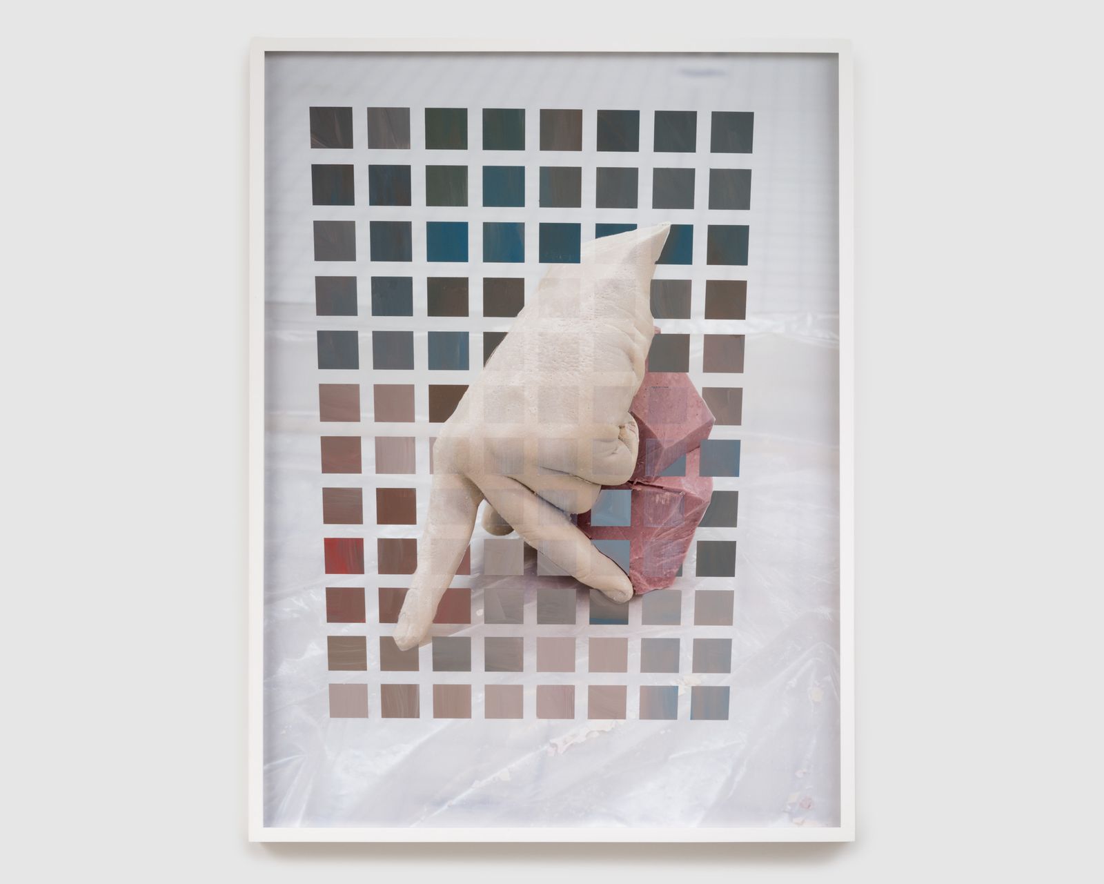 Coordinate System 26, 2016 – Flashe Paint on Archival Pigment Print (unique), 21 × 28 in., by John Houck