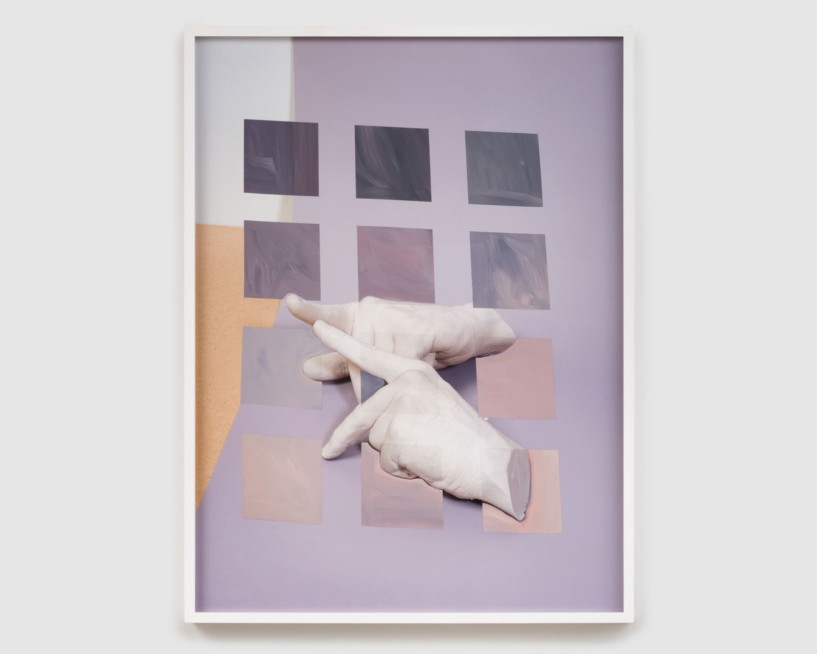 Coordinate System 7, 2016 – Flashe Paint on Archival Pigment Print (unique), 21 × 28 in., by John Houck
