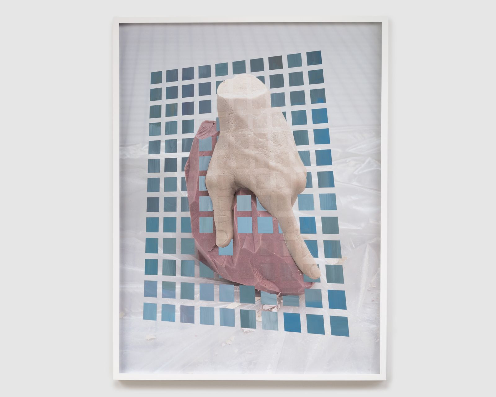 Coordinate System 01.01, 2016 – Flashe Paint on Archival Pigment Print (unique), 21 × 28 in., by John Houck